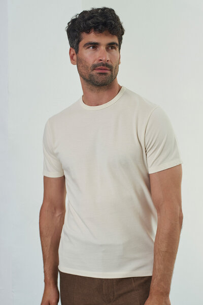 About Companions Basic T-Shirt LIRON aus Bio-Baumwollpiqué von About Companions