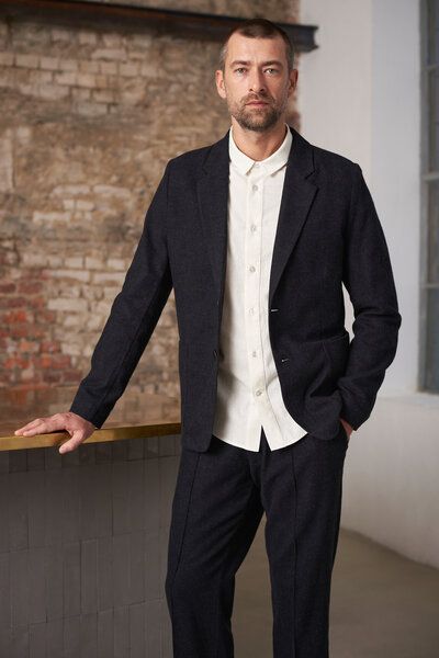 About Companions Entspannter Blazer ENVER aus bio-zertifiziertem Baumwollflanell von About Companions