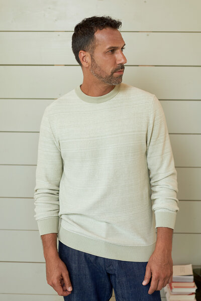 About Companions Klassischer Crewneck-Strickpullover MORTEN aus Bio-Baumwollgarn von About Companions