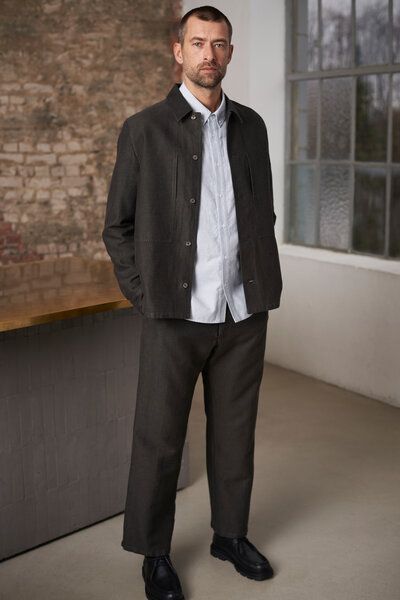 About Companions Klassisches Overshirt-Jacke OWE aus nachhaltiger Winterleinenmischung von About Companions