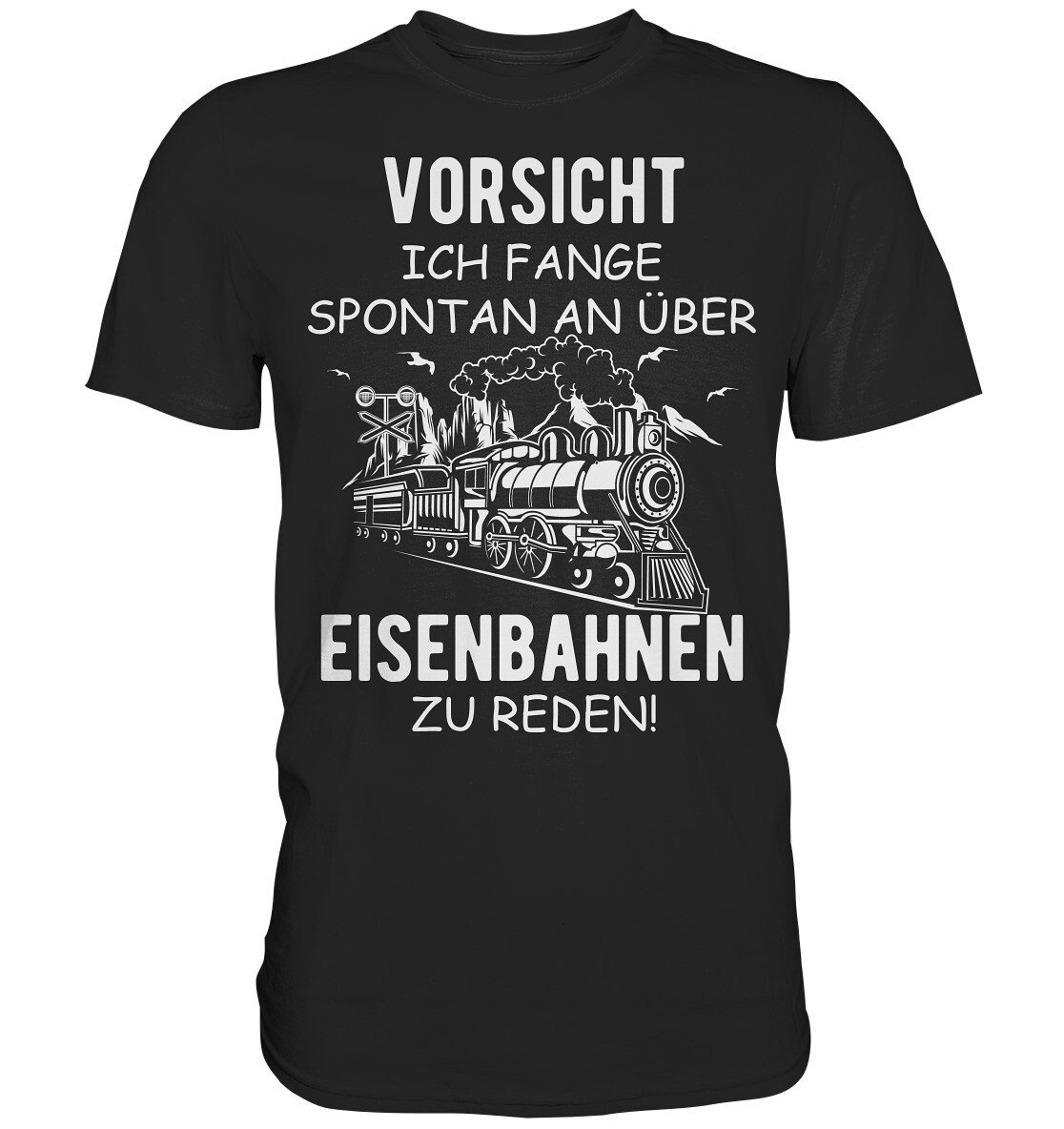 Eisenbahner Eisenbahn Herren Premium Shirt Modelleisenbahn Geschenk T-Shirt von AboutGiftsDE