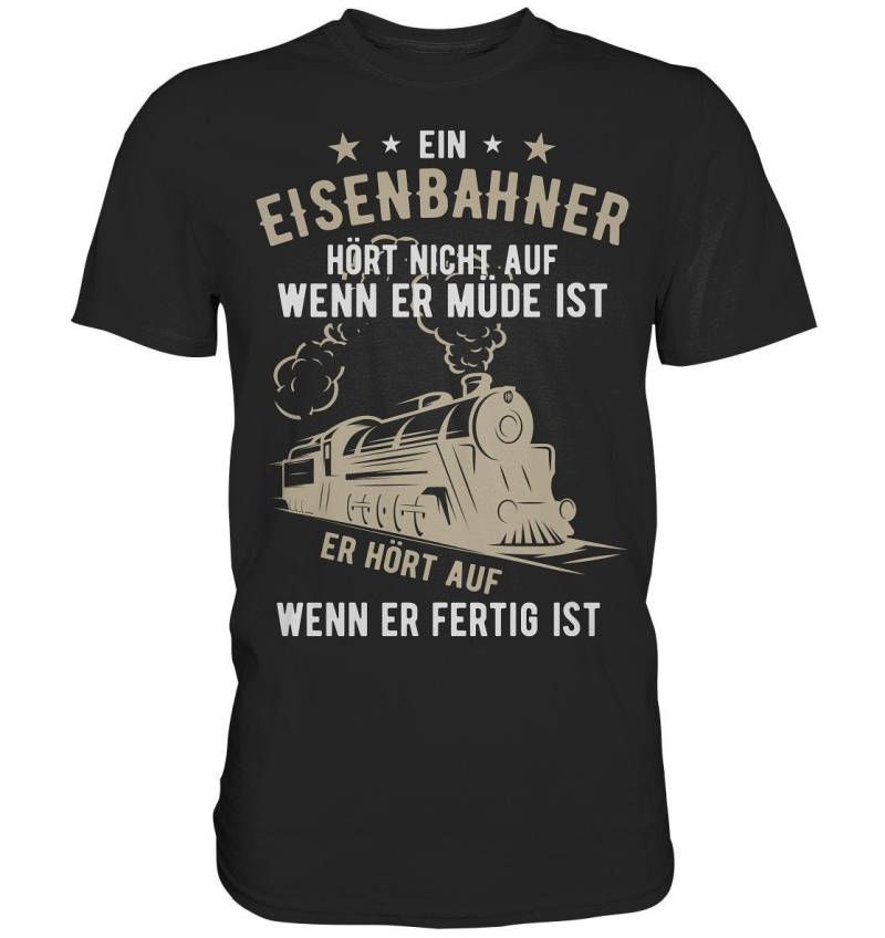 Eisenbahner Eisenbahn Herren Premium Shirt Modelleisenbahn Geschenk T-Shirt von AboutGiftsDE