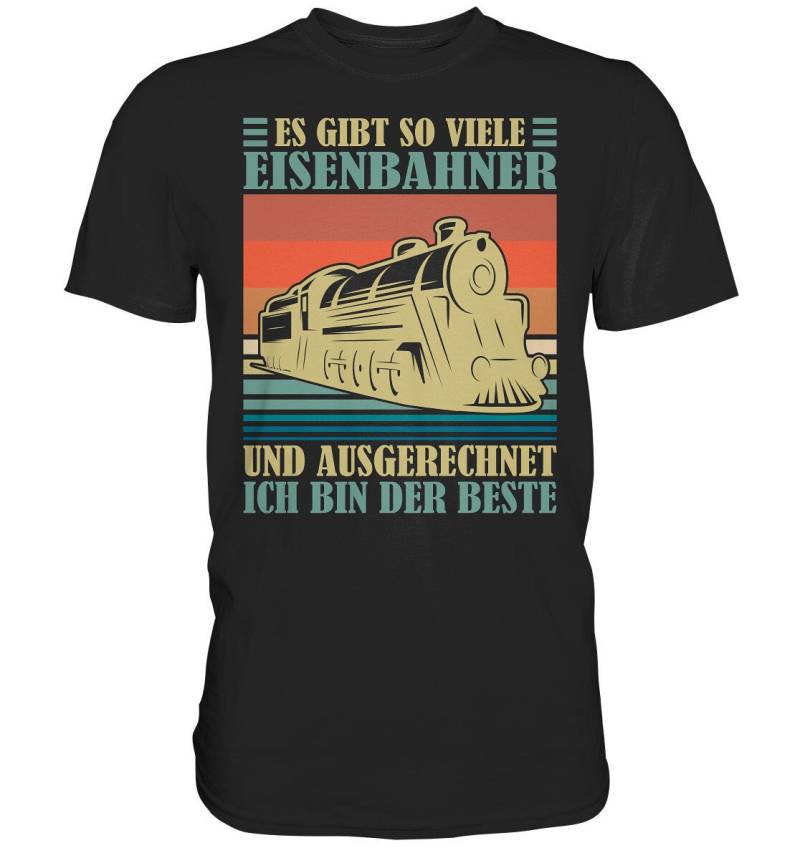 Eisenbahner Eisenbahn Herren Premium Shirt Modelleisenbahn Geschenk T-Shirt von AboutGiftsDE