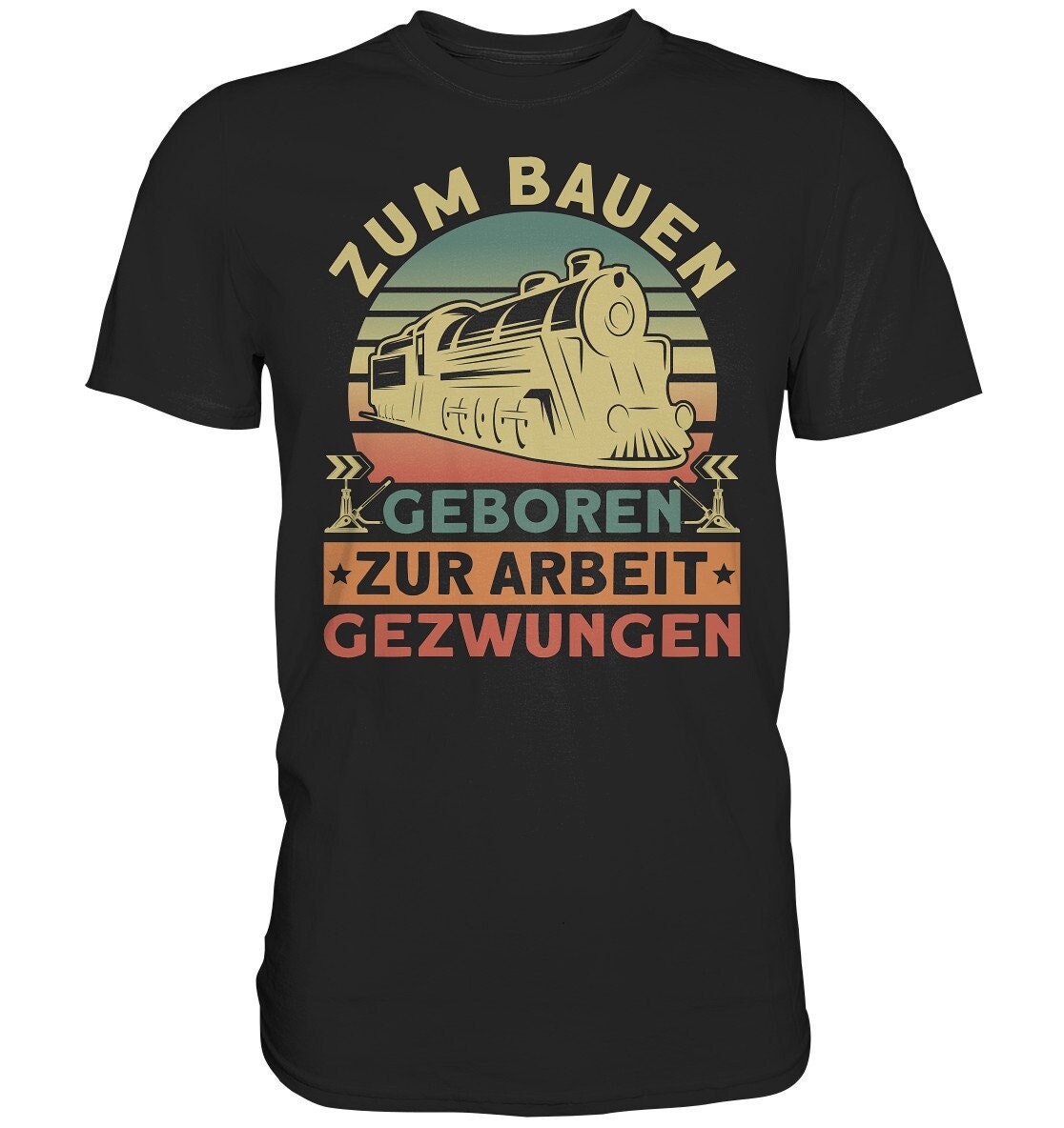 Eisenbahner Eisenbahn Herren Premium Shirt Modelleisenbahn Geschenk T-Shirt von AboutGiftsDE