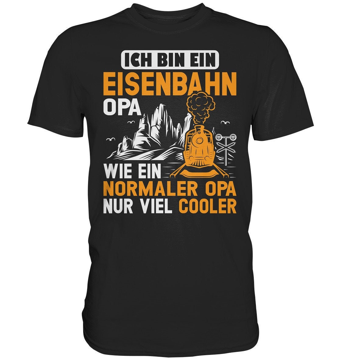 Eisenbahner Eisenbahn Herren Premium Shirt Modelleisenbahn Geschenk T-Shirt von AboutGiftsDE