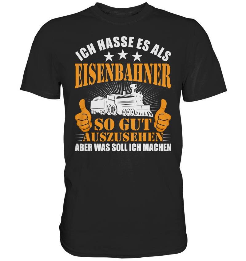 Eisenbahner Eisenbahn Herren Premium Shirt Modelleisenbahn Geschenk T-Shirt von AboutGiftsDE