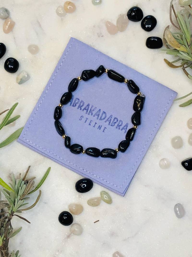 Armband "Black Turmalin"-Turmalin Armband-Edelsteinarmband-Schutz Vor Negative Energie-Heilsteinarmband-Geschenk Für Sie-19cm Lang-Talisman Armband "Black Turmalin"-Turmalin Armband-Edelsteinarmband-Schutz Vor Negative Energie-Heilsteinarmband-Geschenk Für Sie-19cm Lang-Talisman von AbrakadabraSteineDE