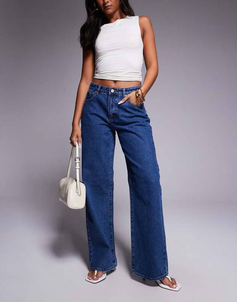Abrand Jeans - 95 - Weite Jeans in mittlerer Waschung-Blau Abrand Jeans - 95 - Weite Jeans in mittlerer Waschung-Blau von Abrand Jeans