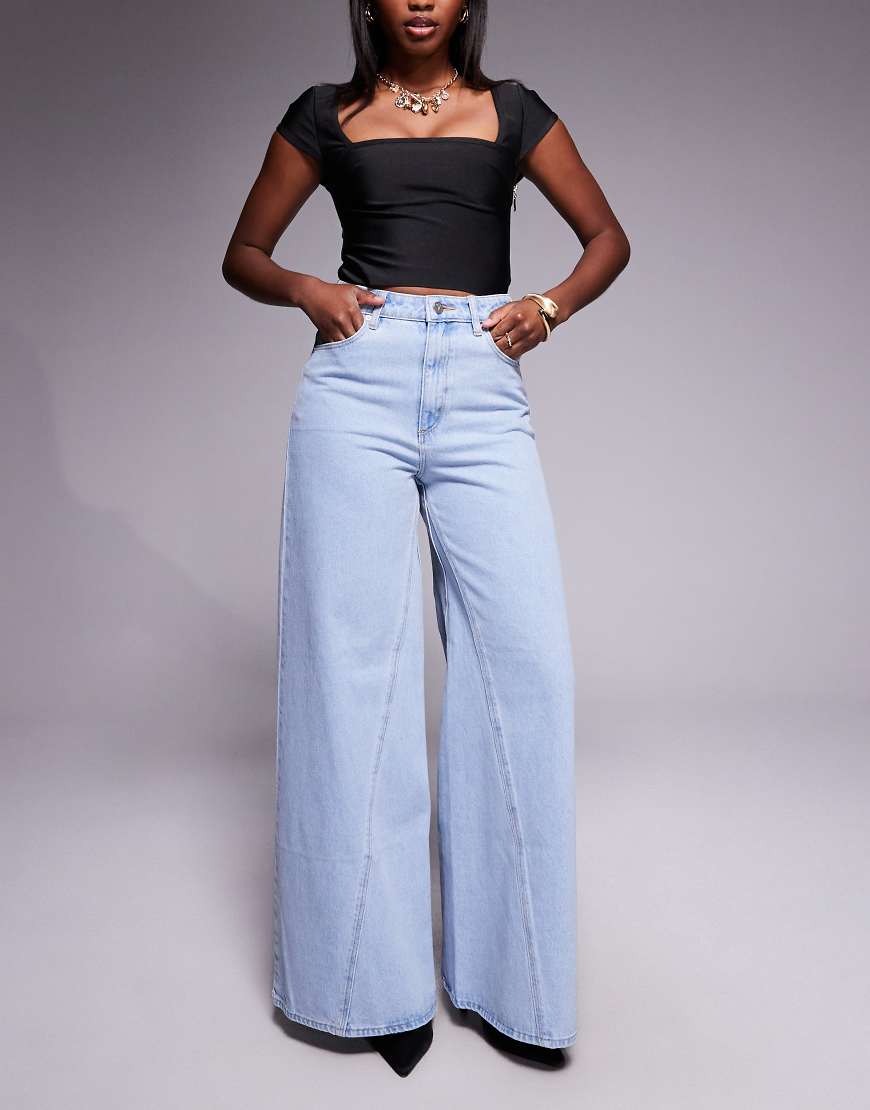Abrand Jeans - 94 - Sehr weite Jeans in heller Waschung-Blau Abrand Jeans - 94 - Sehr weite Jeans in heller Waschung-Blau von Abrand Jeans