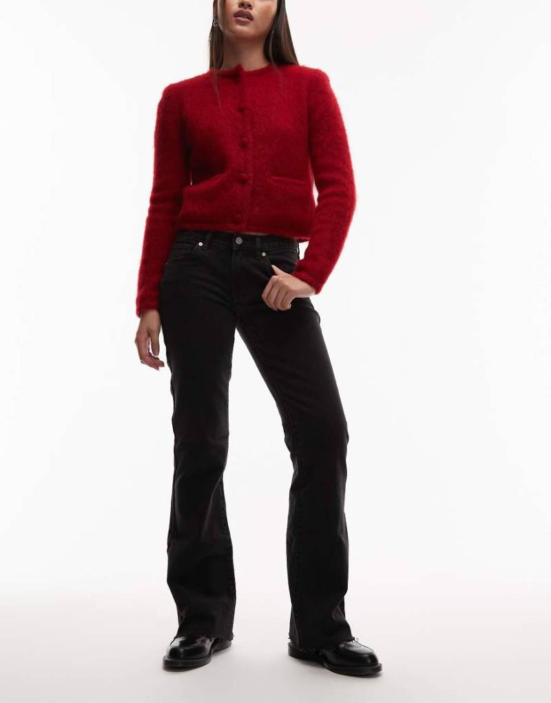 Abrand Jeans - 99 - Bootcut-Jeans in Vintage-Schwarz mit niedrigem Bund von Abrand Jeans