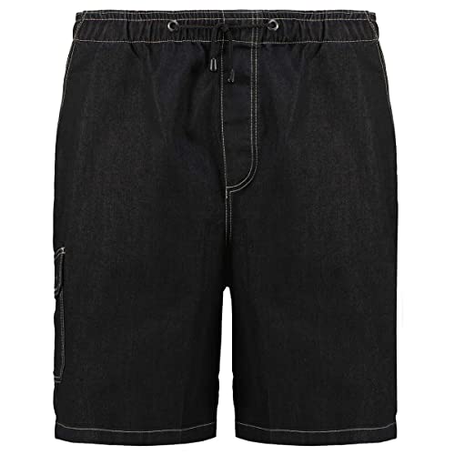 Abraxas Jeans-Cargo-Bermuda schwarz große Größen, Größe:10XL von Abraxas