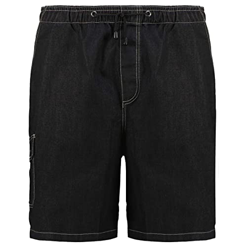 Abraxas Jeans-Cargo-Bermuda schwarz große Größen, Größe:5XL von Abraxas