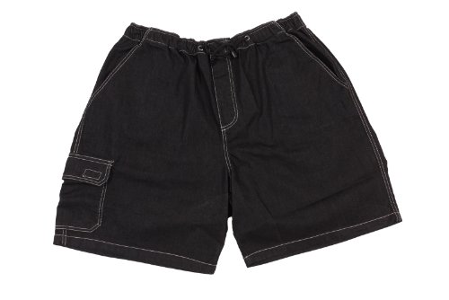 Abraxas Jogging Jeans Bermuda in Übergröße bis 10 XL, schwarz, Größe:6XL von Abraxas