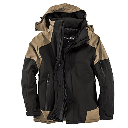 Abraxas Marc&Mark große Größen Winterjacke Basel schwarz-Sand, Größe:2XL von Abraxas