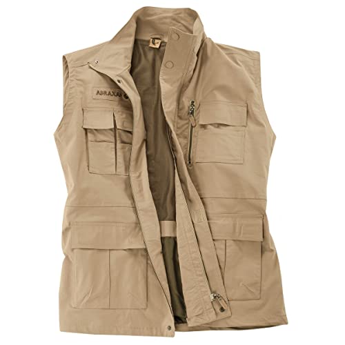 Abraxas Outdoor Weste sand Übergröße, Größe:5XL von Abraxas