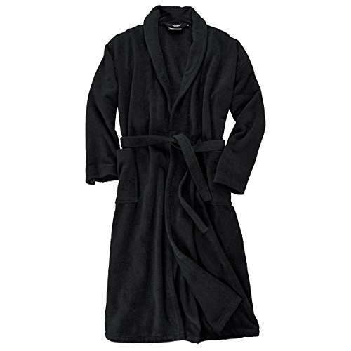 Abraxas Übergröße Bademantel Walkfrottier schwarz, Größe:4XL von Abraxas