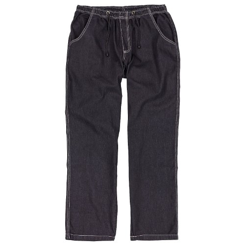 Abraxas Übergrößen!! schicke Jogging-Jeans Schlupf-Jeans Gummibund bequem in Schwarz 4XL von Abraxas