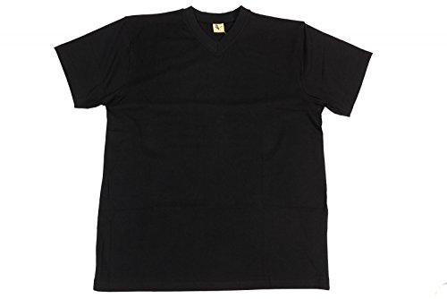 Abraxas V-Neck T-Shirt Übergrößen bis 12XL, schwarz, Größe:7XL von Abraxas