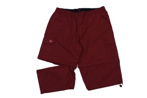 Abraxas Zipp-Off-Bermuda in Übergröße, Bordeaux, Größe:4XL von Abraxas