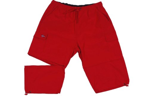 Abraxas Zipp-Off-Bermuda in Übergröße, rot, Größe:7XL von Abraxas