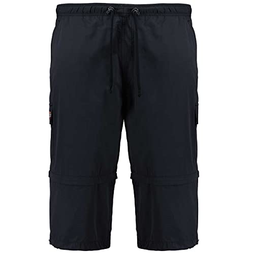 Abraxas Zipp-Off-Bermuda schwarz große Größen, Größe:6XL von Abraxas