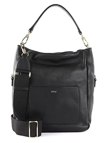 ABRO Damen Beutel Raquel Small Tasche, Schwarz/Gold von Abro