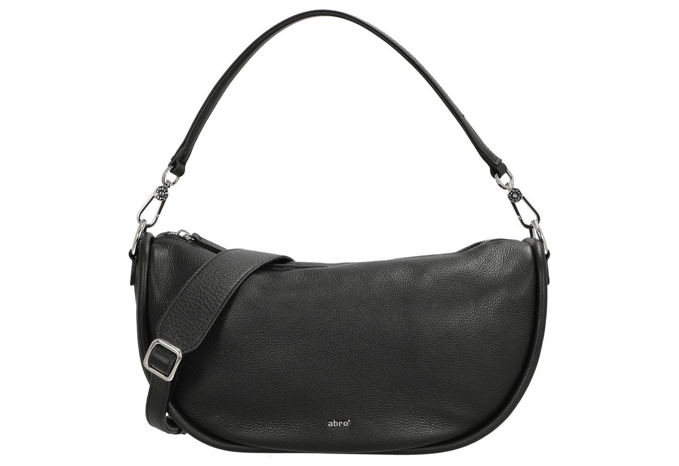 Abro Beuteltasche Willow - Beuteltasche 36 cm (black/nickel) von Abro