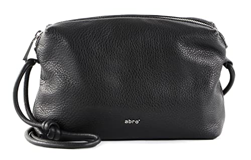 Abro Leather Dalia Crossbody Bag Knotted Big Black/Nickel von Abro