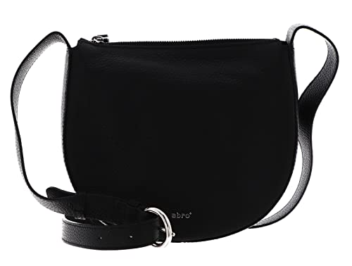 Abro Leather Kaleido Lulu Crossbody Bag Small Black/Nickel von Abro