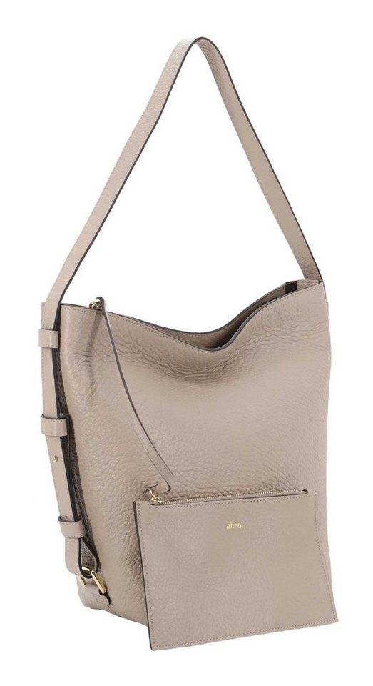 Abro Schultertasche Hobo Bag Cosmo (Set, 2-tlg), aus echtem Leder von Abro