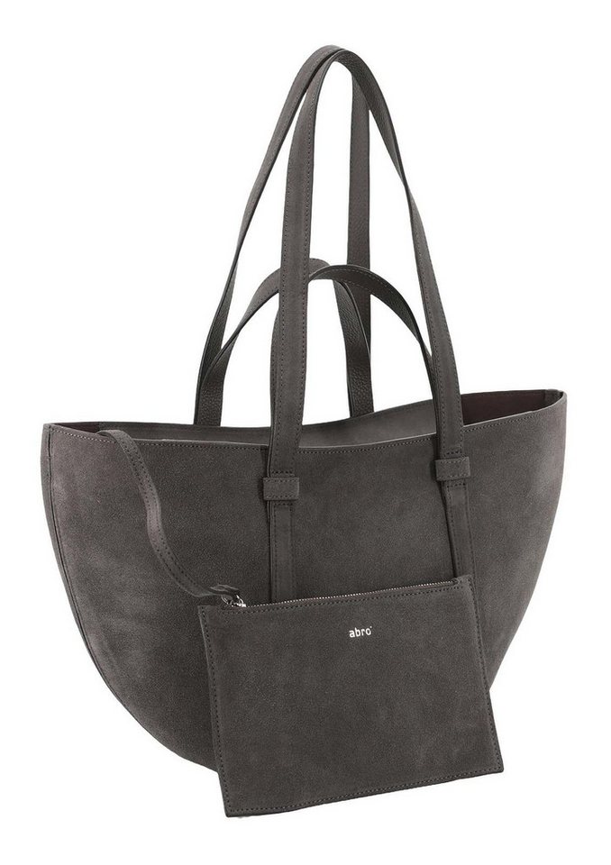 Abro Schultertasche Shopper COSMO (Set, 2-tlg), aus echtem Leder von Abro