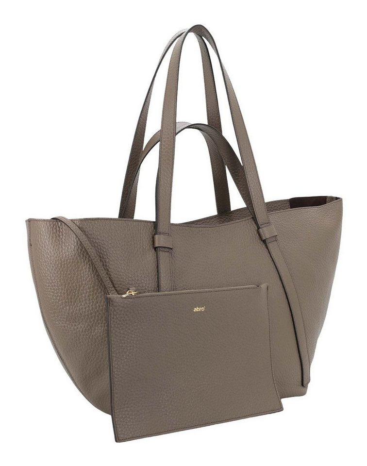 Abro Schultertasche Shopper Cosmo (Set, 2-tlg), aus echtem Leder von Abro
