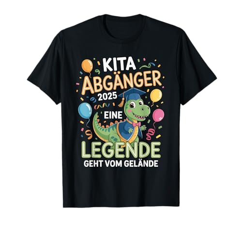 Kinder Kita Abgänger 2025 Schulabgänger Schulkind Schulanfan T-Shirt von Abschied Kita Kitaabgänger Kindergarten 2025 kiga
