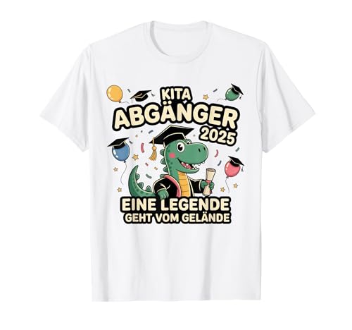 Kinder Kita Abgänger 2025 Schulabgänger Schulkind Schulanfan T-Shirt von Abschied Kita Kitaabgänger Kindergarten 2025 kiga