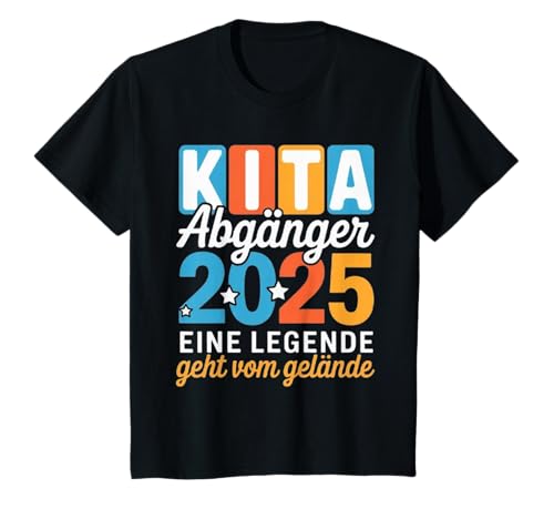 Kinder Kita Abgänger 2025 Schulabgänger Schulkind Schulanfang T-Shirt von Abschied Kita Kitaabgänger Kindergarten 2025 kiga