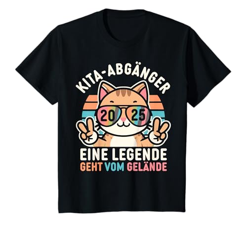 Kinder Kita Abgänger 2025 Kindergarten Verabschiedung Abschluss T-Shirt von Abschied Kita Kitaabgänger Kindergarten Kiga