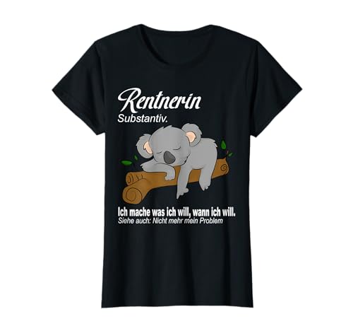 Rentnerin 2020 Definition Koala Ruhestand Geschenk für Damen T-Shirt Rentnerin 2020 Definition Koala Ruhestand Geschenk für Damen T-Shirt von Abschied Kollegin Rente Renteneintritt Geschenk