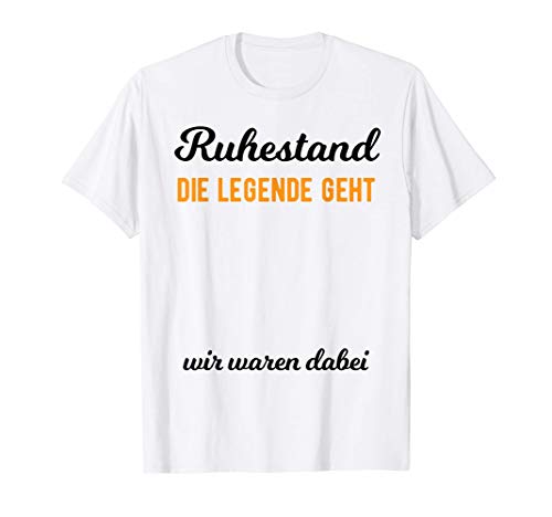 Rentner Verabschiedung - Gästebuch Herren Rente T-Shirt von Abschied Sprüche Pension Renteneintritt Geschenk