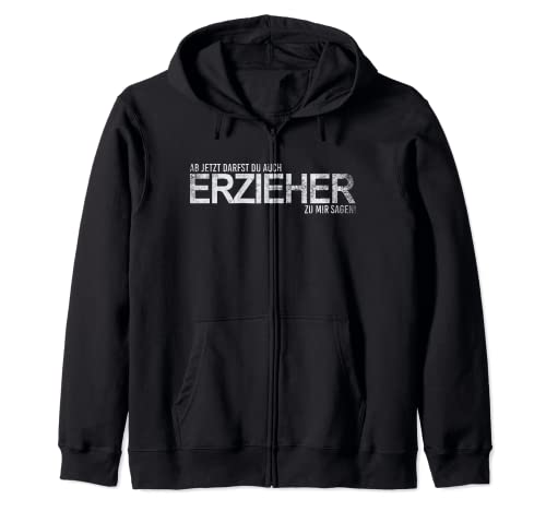Erzieher T-Shirt Ausbildung Geschenk Abschluss Kinder Kapuzenjacke von Abschiedsgeschenk Erzieher Kita Pädagoge lustig