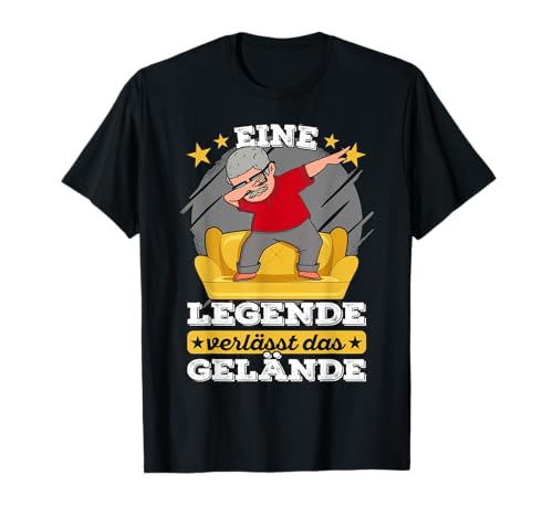 Abschiedsgeschenk Kollege Rente Ruhestand Geschenk | Eine Legende verlässt das Gelände | Renteneintritt & Rentner T-Shirt für Männer (Rentner) - Schwarz, S von Abschiedsgeschenk Kollege Rente Ruhestand Geschenk