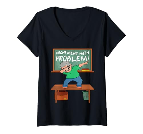 Damen Ruhestand Lehrer Rente Lehrer Rentner Lehrer Pension lustig T-Shirt mit V-Ausschnitt Damen Ruhestand Lehrer Rente Lehrer Rentner Lehrer Pension lustig T-Shirt mit V-Ausschnitt von Abschiedsgeschenk | Lehrer Rente Geschenk lustig