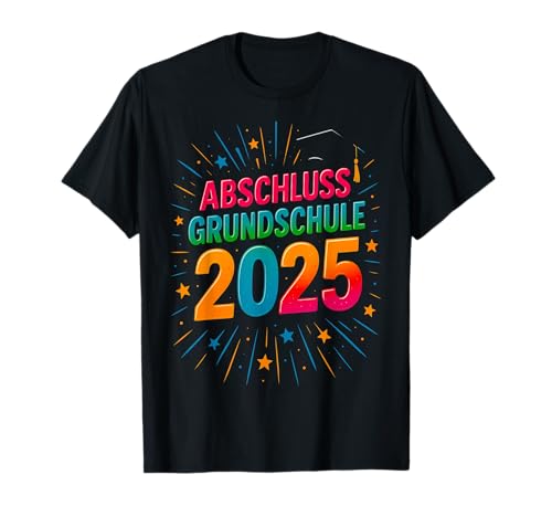 Abschluss Grundschule Abschied Schulkind 2025 Junge Kinder T-Shirt von Abschluss Grundschule 2025 Geschenke Schüler Junge