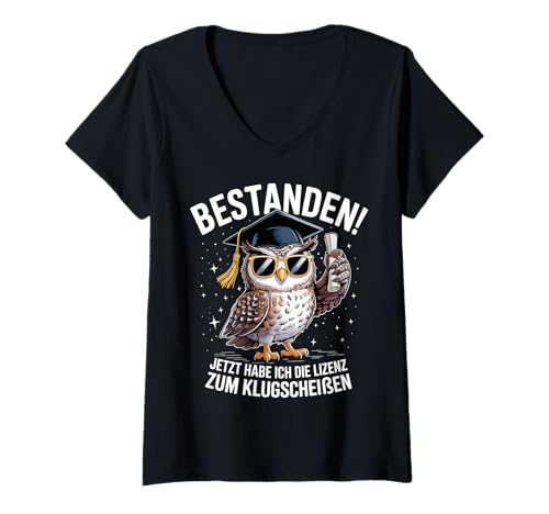 Damen Studium Abschluss Geschenk Master Schulabschluss Ausbildung T-Shirt mit V-Ausschnitt Damen Studium Abschluss Geschenk Master Schulabschluss Ausbildung T-Shirt mit V-Ausschnitt von Abschlussgeschenke Schüler Studenten Auszubildende