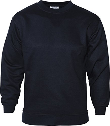 Absolute Apparel Herren Erwachsene Neck Coverseam Polycotton Sterling Sweat Shirt Gr. XXXXXXX-Large, navy von Absolute Apparel