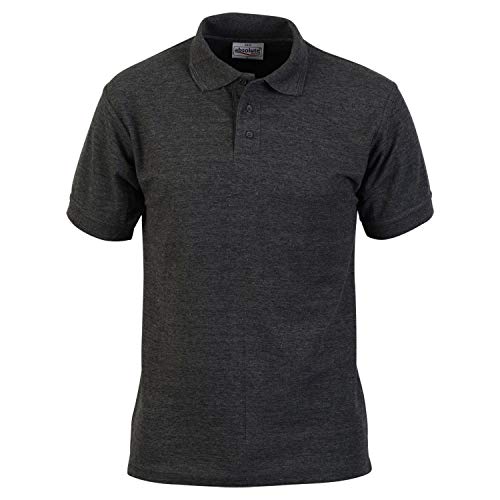 Absolute Apparel Herren Precision Polo (7XL) (Anthrazit) von Absolute Apparel