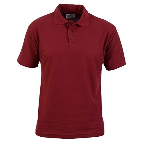 Absolute Apparel – Polo kurzärmlig – Herren Gr. L, bordeaux von Absolute Apparel