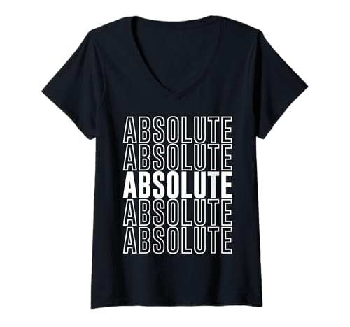 Damen Absolut T-Shirt mit V-Ausschnitt von Absolute Apparel
