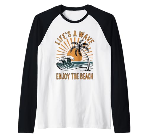 Strandhemd Damen Genießen Sie den Strand Casual Sommer Raglan Strandhemd Damen Genießen Sie den Strand Casual Sommer Raglan von Absolute Awesome Beach Vibes