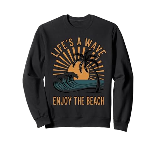 Strandhemd Damen Genießen Sie den Strand Casual Sommer Sweatshirt von Absolute Awesome Beach Vibes