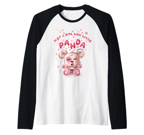 Nur ein Mädchen, das Pandas liebt, niedlicher Grafik-Panda Raglan Nur ein Mädchen, das Pandas liebt, niedlicher Grafik-Panda Raglan von Absolute Awesome Vibes Panda Tshirt